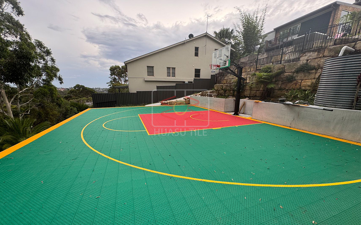 Huasu basketball court tiles review HTS green_1200x750