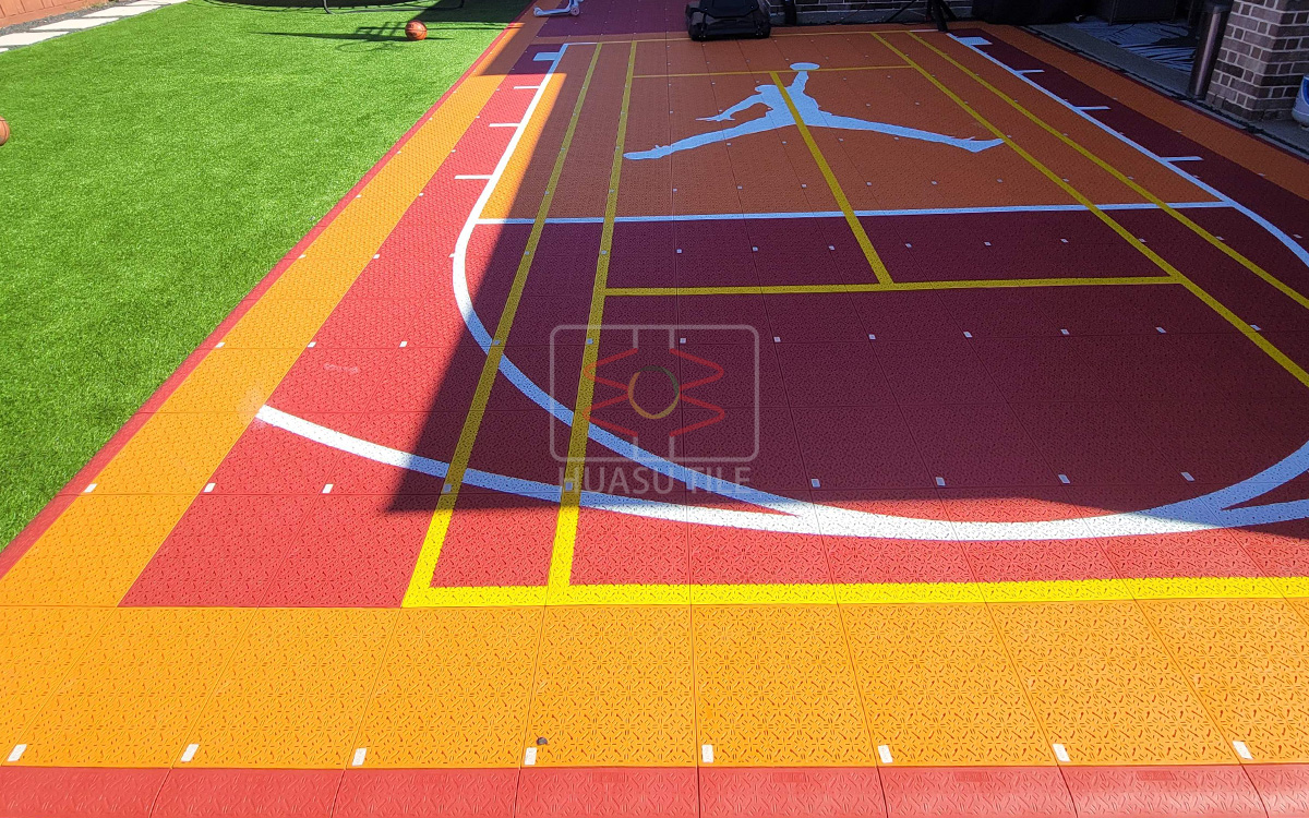 Huasu basketball court tiles review S600 yellow_1200x750