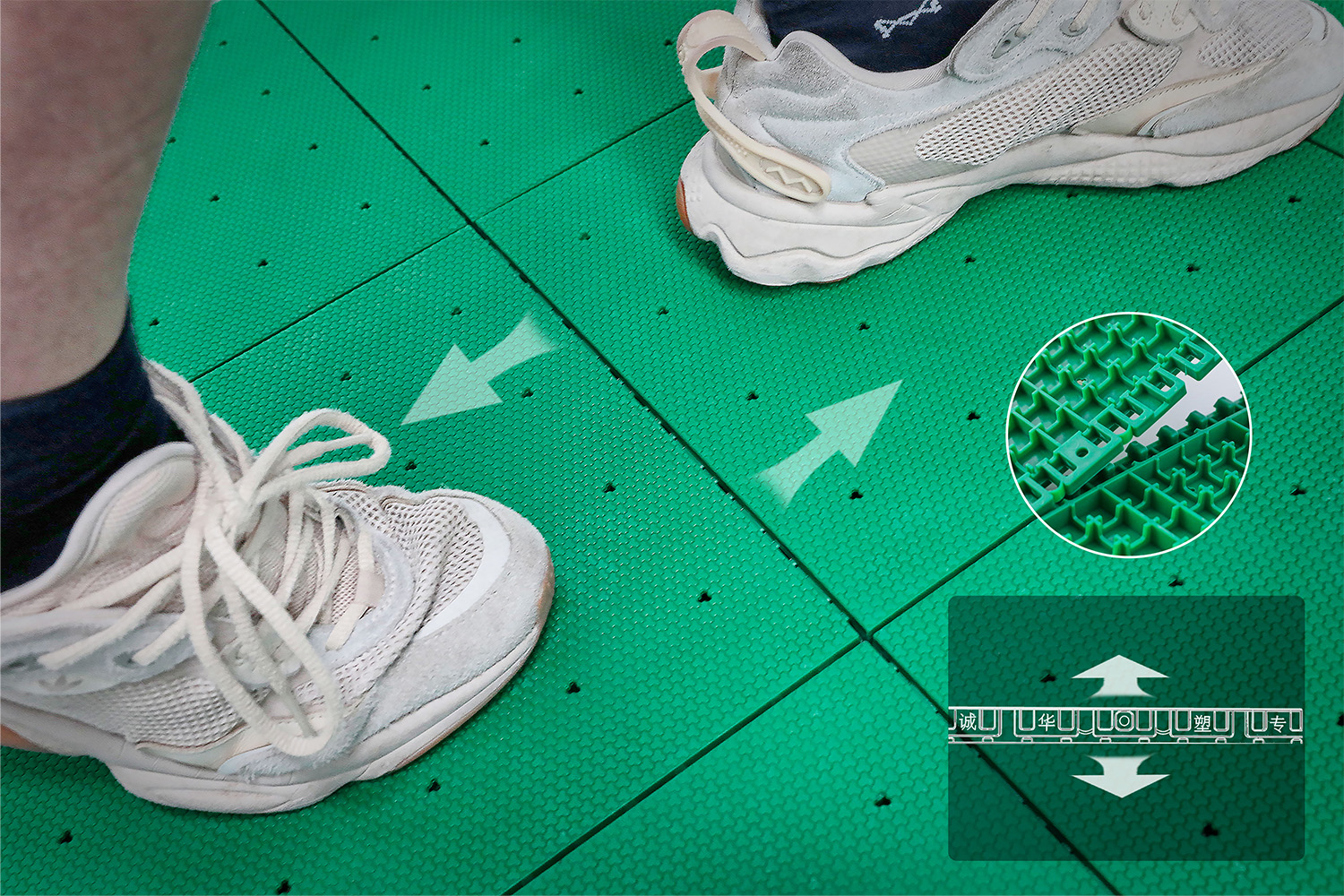 Pickleball Court Surface Snap-together
