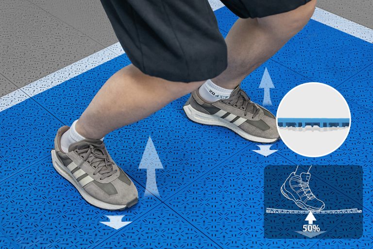 Shock Absorption Huasutile basketball court tiles